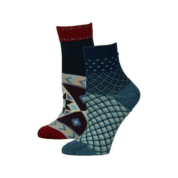 FREE PEOPLE Other - FREE PEOPLE Mens Teal Patterned Casual Quarter Socks